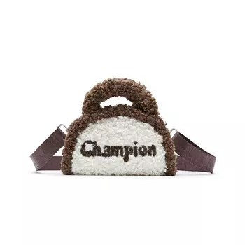 Сумка из ткани на одно плечо, обычная женская, разноцветная Champion, Light Bone/Dark Blue Denim