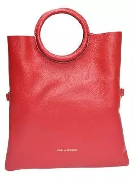 Сумка из воловьей кожи Carla Ferreri, красный