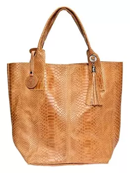 Сумка из воловьей кожи Luisa Vannini, коричневый