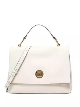 Сумка из зернистой кожи Coccinelle, нейтральный