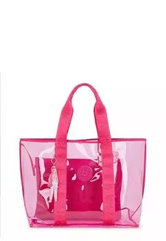 Сумка JACEY XL X BARBIE Kipling, цвет power pink transpant