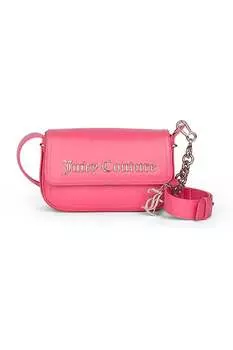 Сумка Jasmine из экокожи с клапаном Juicy Couture, фуксия