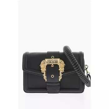 Сумка JEANS COUTURE из искусственной кожи с золотым узором Maxi Versace, черный