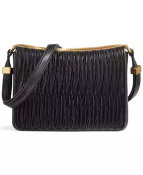 Сумка Jericho Flap Shoulder with Sculpted Hardware Donna Karan New York, черный