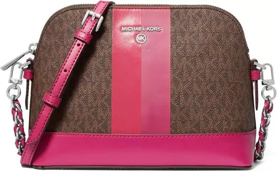Сумка Jet Set Charm Large Dome Crossbody MICHAEL Michael Kors, цвет Deep Fuchsia