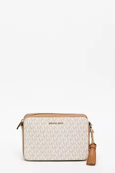 Сумка Jet Set из экокожи с логотипом Michael Kors, коричневый