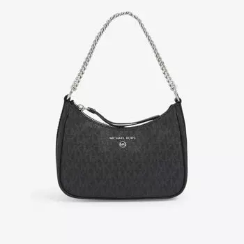 Сумка Jet set из искусственной кожи с монограммой и цепочным ремешком Michael Michael Kors, черный