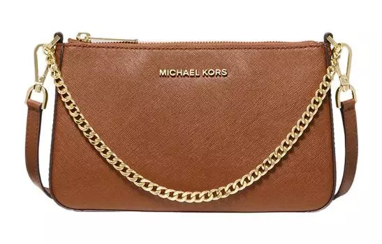 Сумка Jet Set из коровьей кожи, женская, карамельного цвета MICHAEL KORS