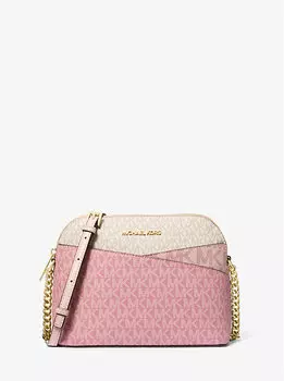 Сумка Jet set travel среднего размера с фирменным логотипом и цветными блоками Michael Kors, мультиколор