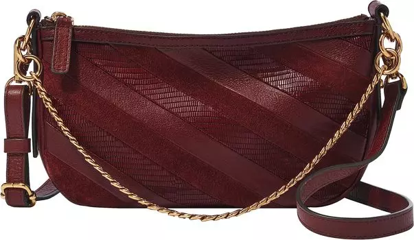 Сумка Jolie Baguette Fossil, красный