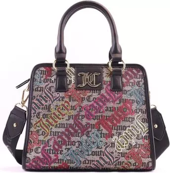 Сумка Juicy Couture Charm I'm Sure Satchel, цвет Black Beige