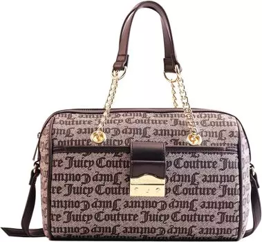 Сумка Juicy Couture Pop That Lock Satchel, цвет Black/Beige