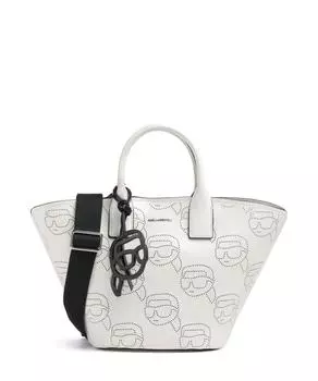 Сумка K/Ikonik из мелкозернистой коровьей кожи Karl Lagerfeld, бежевый