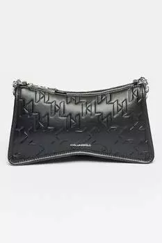 Сумка K/Seven Element с тисненым логотипом Karl Lagerfeld, черный