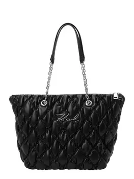 Сумка Karl Lagerfeld Handbag Signature Kuilt, черный