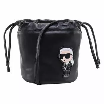 Сумка Karl Lagerfeld K/Ikonik 2.0 Leather Bucket, черный