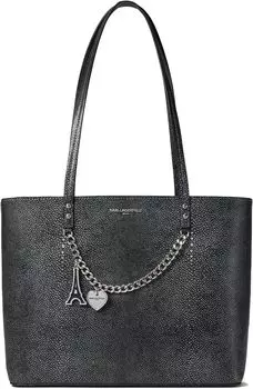 Сумка Karl Lagerfeld Paris Maybelle Tote, черный/белый