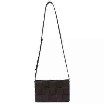 Сумка-кассета Bottega Veneta, черный/золотой