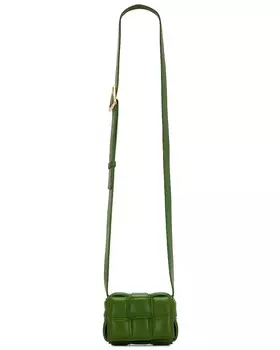 Сумка-кассета Candy с мягкой подкладкой Bottega Veneta, цвет Avocado & Gold