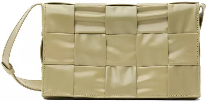 Сумка-кассета цвета хаки Bottega Veneta
