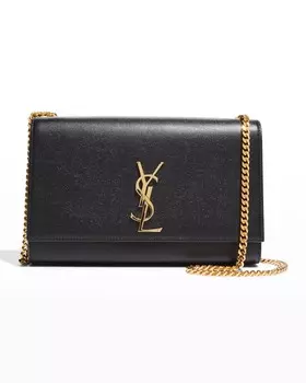 Сумка Kate Medium Grain de Poudre через плечо Saint Laurent