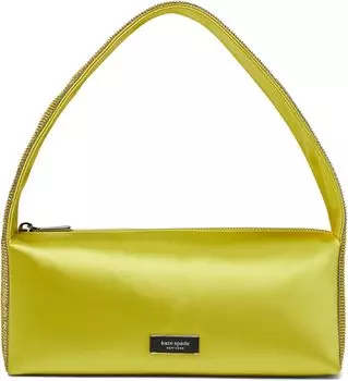 Сумка Kate Spade New York Afterparty Satin and Crystal Embellished Shoulder Bag, цвет Chartreuse Multi