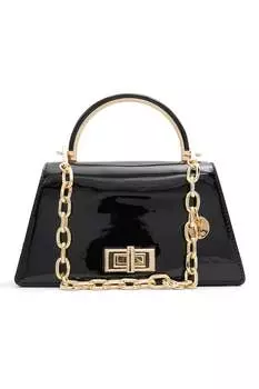 Сумка Katnis из лакированной экокожи Aldo, черный