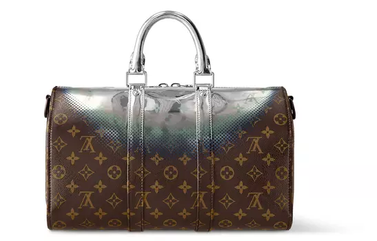 Сумка Keepall Bandouliere 35 Metallic Nebula Coated Canvas LOUIS VUITTON