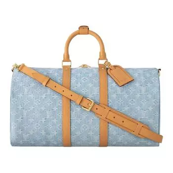 Сумка Keepall Bandouliere 45 Sky Blue Denim LOUIS VUITTON