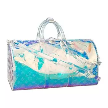 Сумка Keepall Bandouliere Monogram 50 Prism LOUIS VUITTON