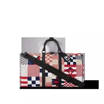Сумка Keepall Bandoulire 50 Louis Vuitton, красный