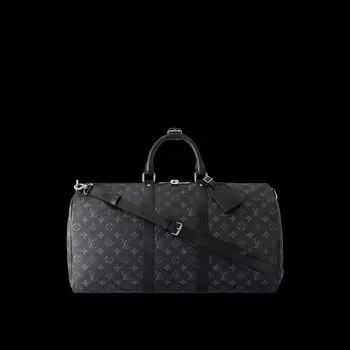 Сумка Keepall Bandoulire 50 Louis Vuitton, серый