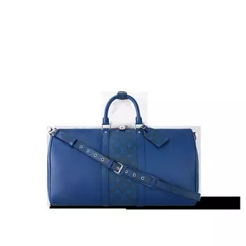 Сумка Keepall Bandoulire 50 Louis Vuitton, синий