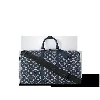 Сумка Keepall Bandoulire 50 Louis Vuitton, синий