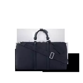 Сумка Keepall Bandoulire 50 Louis Vuitton, синий