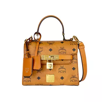 Сумка Kelly из холщовой ткани с покрытием, сумка через плечо, мини-сумка женская MCM