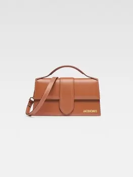 Сумка-клапан через плечо JACQUEMUS The large Bambino, светло-коричневый