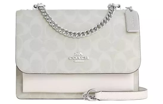 Сумка Klare Canvas с кожаной цепочкой, сумка через плечо, мини-сумка для женщин COACH