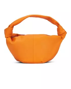 Сумка-клатч Bottega Veneta Double Knot, цвет Tangerine & Gold