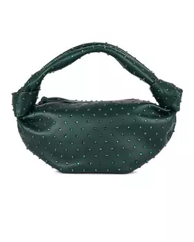 Сумка-клатч Bottega Veneta Double Knot, цвет Raintree & Silver