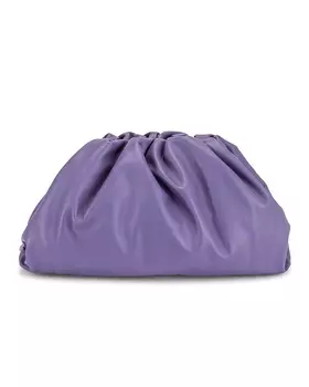 Сумка-клатч Bottega Veneta Leather Pouch, цвет Lavender & Silver