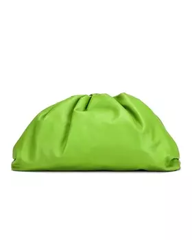 Сумка-клатч Bottega Veneta Pouch, цвет Acid Green & Silver