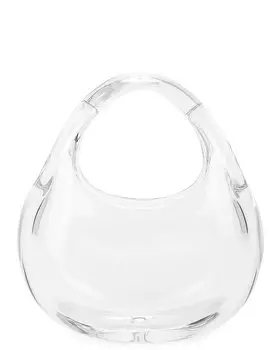 Сумка-клатч Coperni Glass Mini Swipe, цвет Glass Transparent