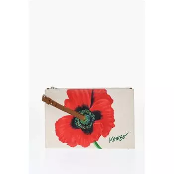 Сумка-клатч из белого хлопка Kenzo, White