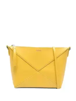 Сумка-клатч из кожи-пазла LOEWE, желтый