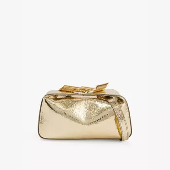 Сумка-Клатч из металлизированной кожи Haute Sequence Lanvin, золото
