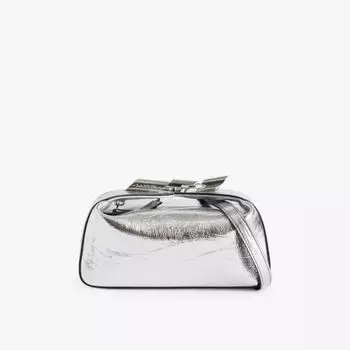 Сумка-Клатч из натуральной кожи Haute Sequence Lanvin, серебряный
