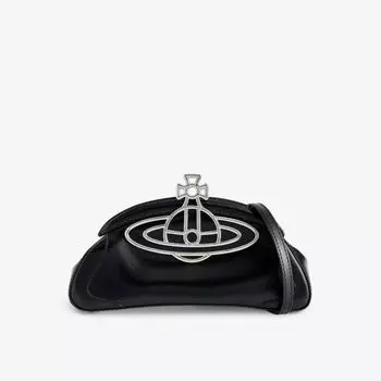 Сумка-Клатч из янтарной кожи Vivienne Westwood, черный