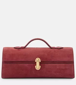 Сумка-клатч из замши Slim Symmetry Small Savette, Wine