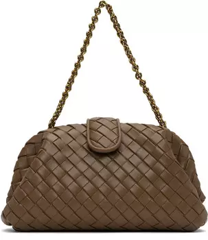 Сумка-клатч Khaki Lauren 1980 среднего размера Bottega Veneta